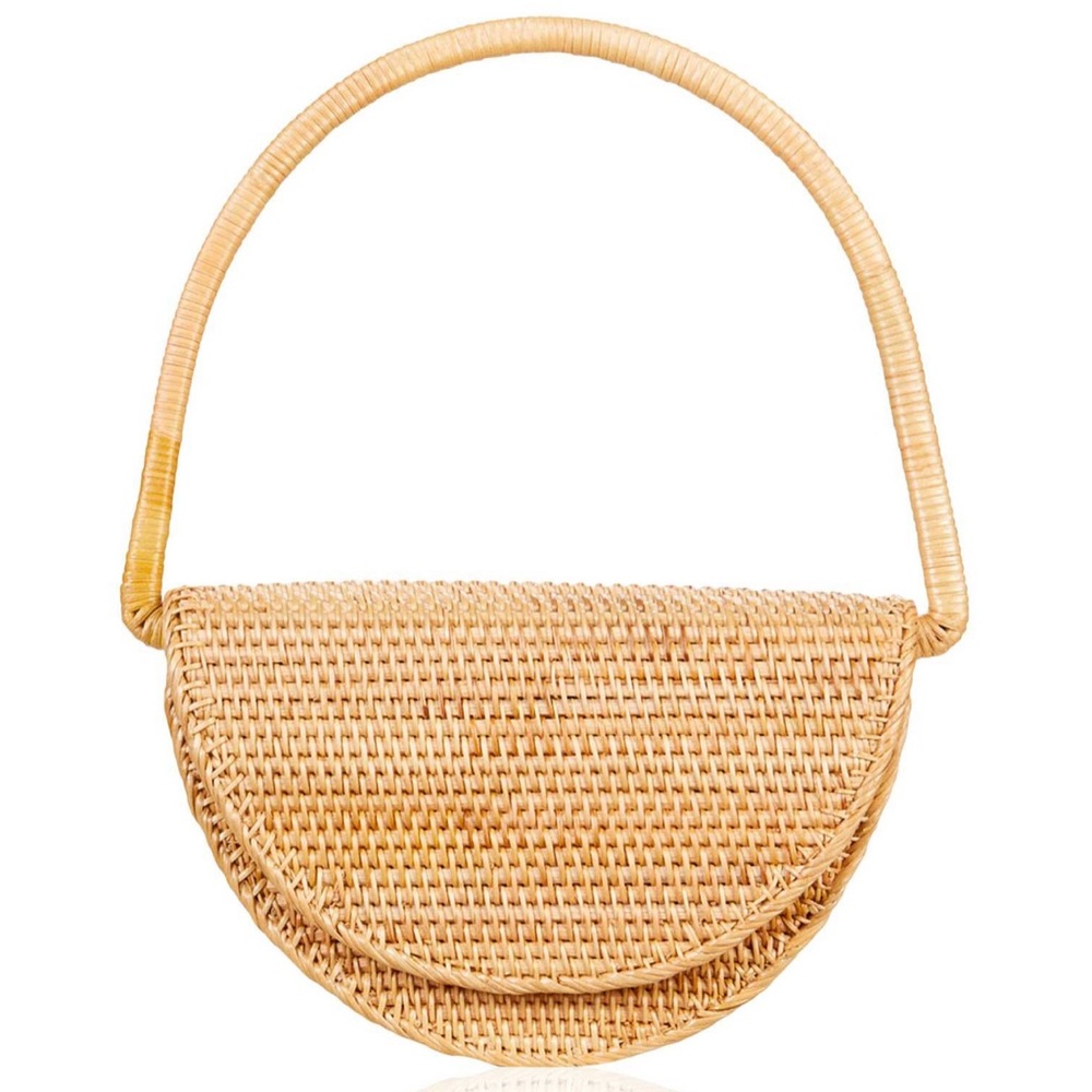 CULT GAIA Ryka rattan shoulder bag, NWT